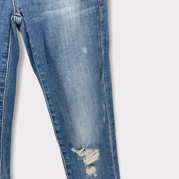 FRAME Le High Skinny Fanning Rips Jeans - Picture 7 of 8